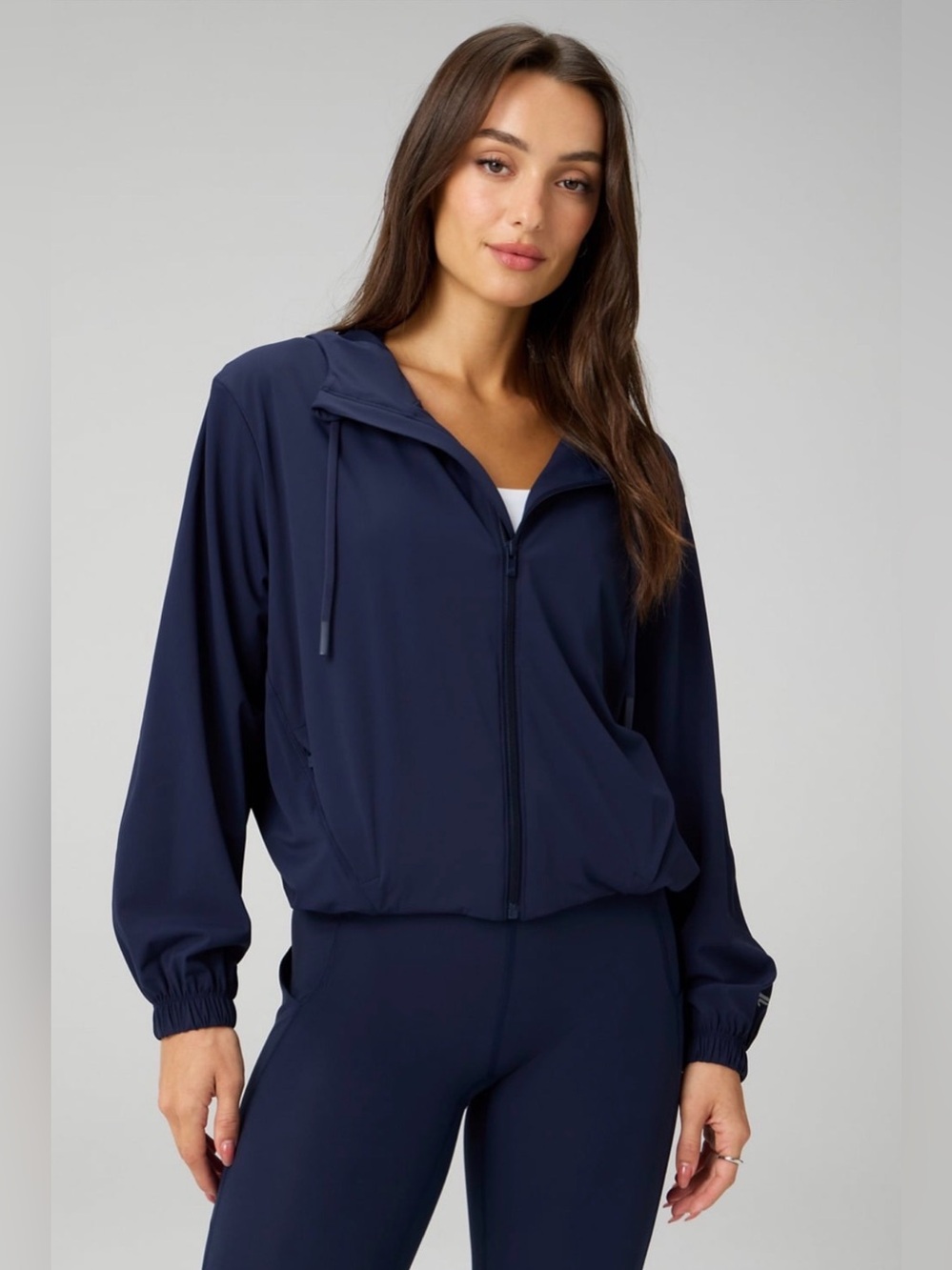 Fabletics All Day Jacket - deep navy - size L - NWT